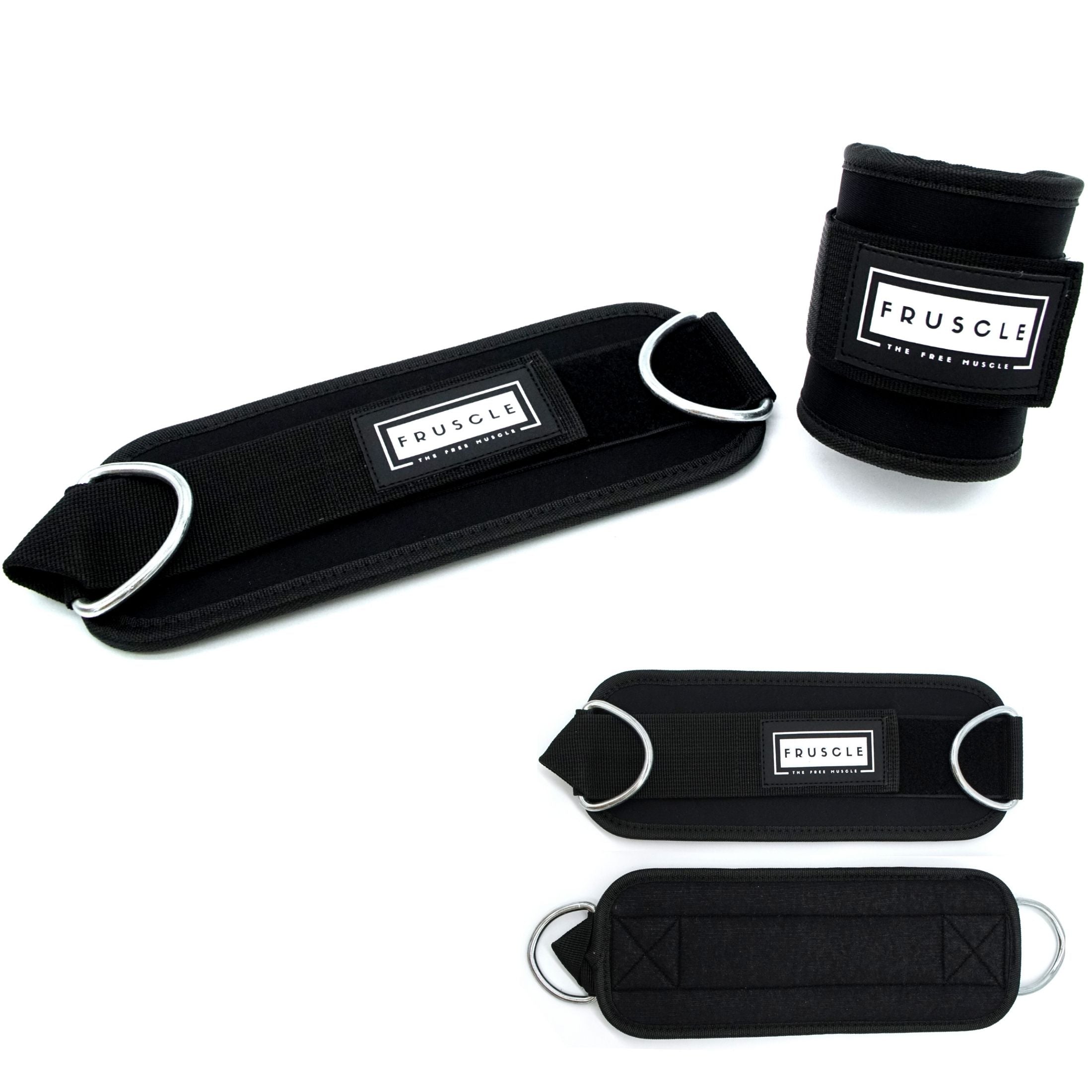 enkel strap zwart